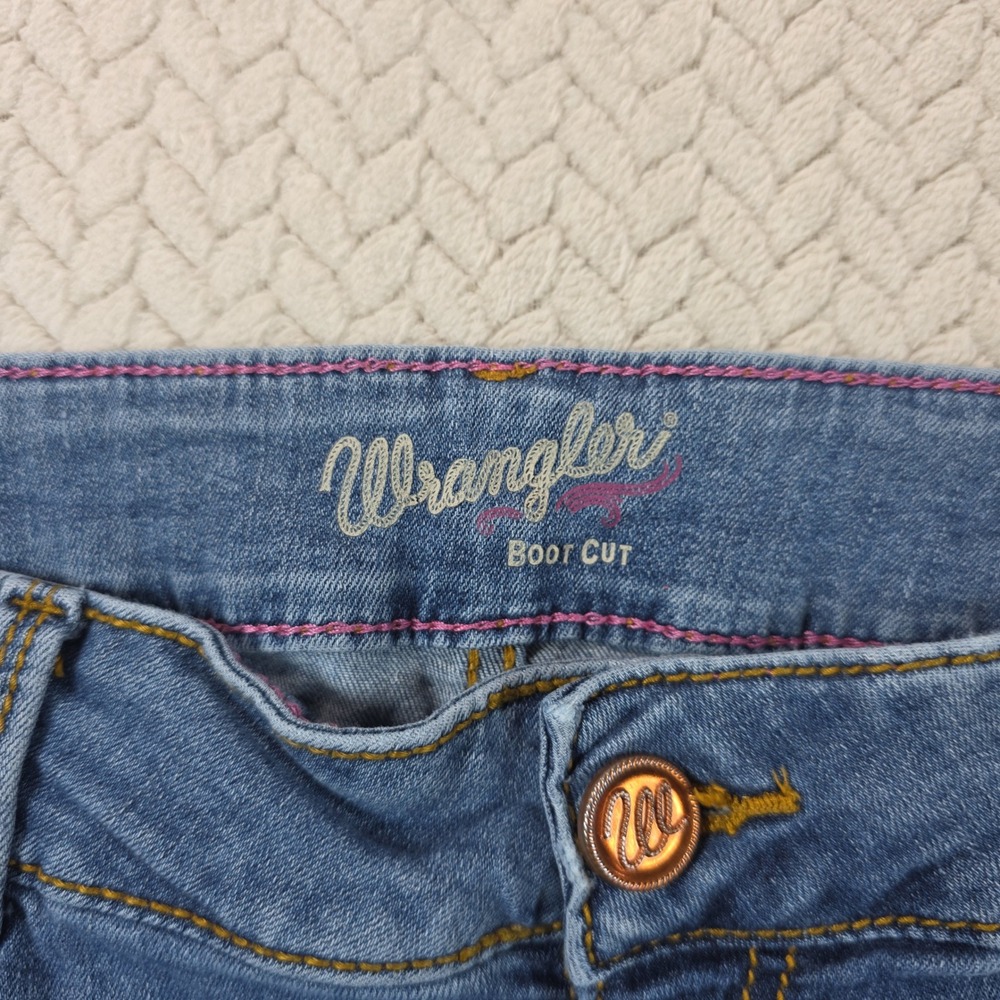 Wrangler Womens Bootcut Jeans Medium Wash Stretch Denim 1009MWZMS Size 13x32 - Picture 8 of 11